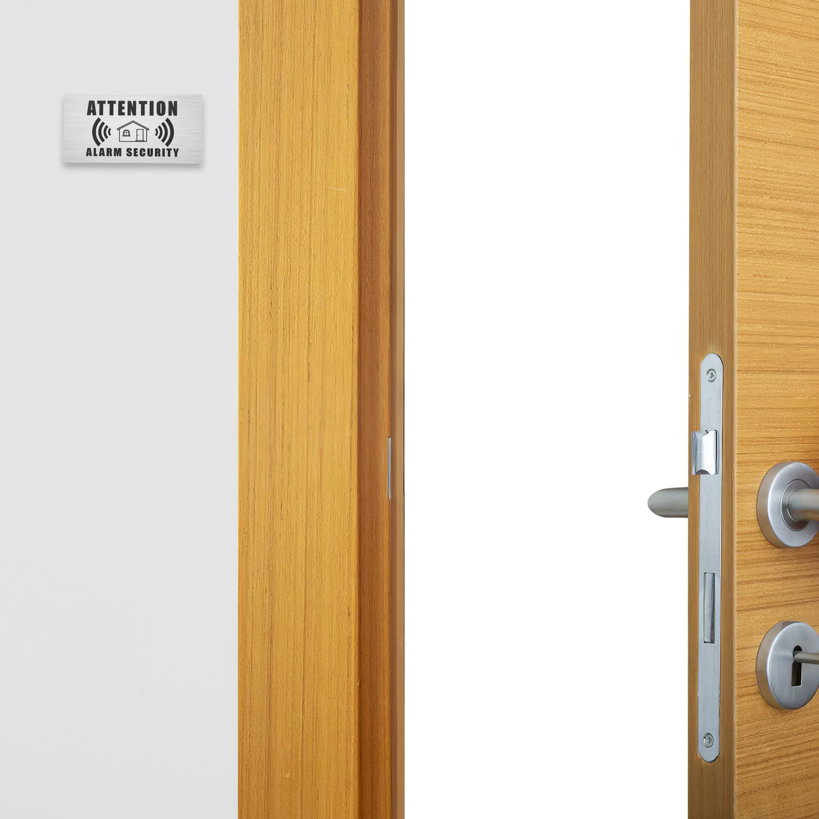 Home Security Door - 4 Sheets Security Alarm Warning Stickers