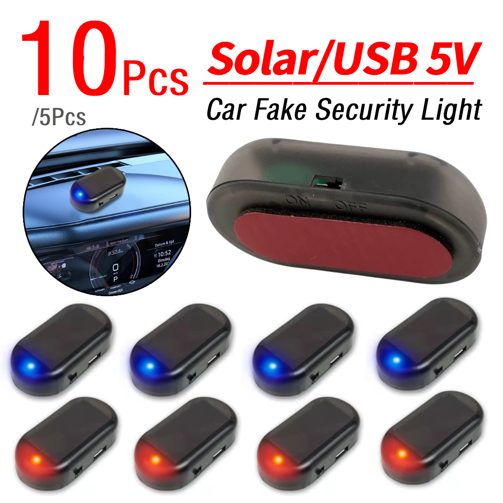 Solar Security Light - 5/10Pcs Solar Car Fake Security Light