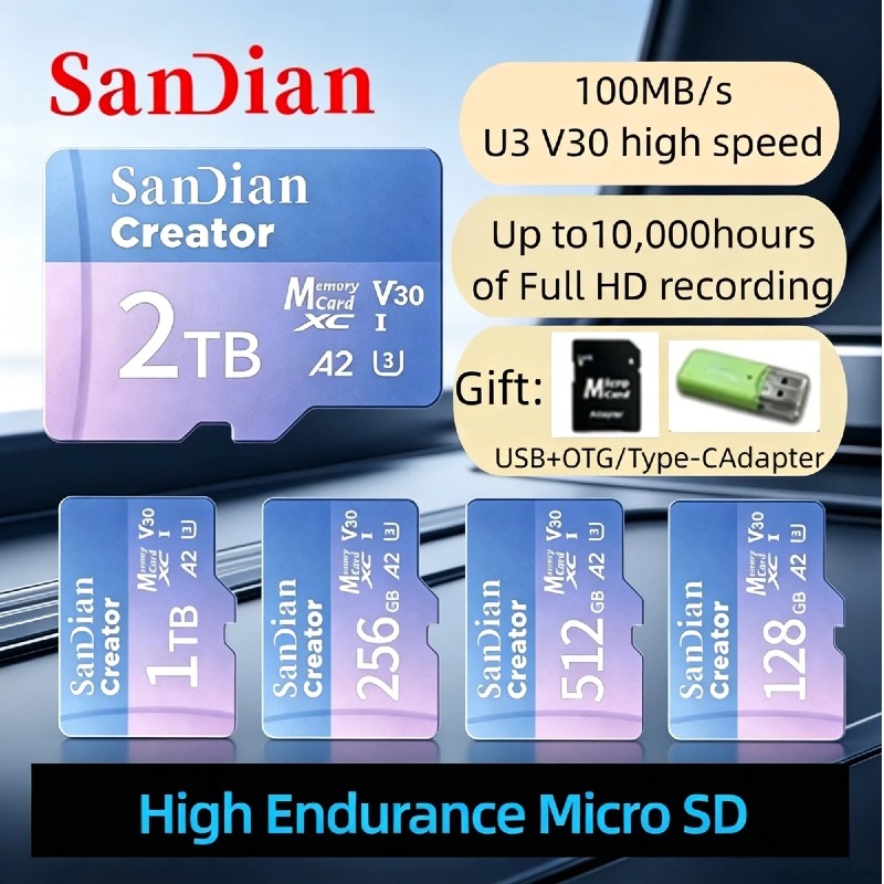 Drone Security Home - High Speed Max 190Mb/s Micro TF