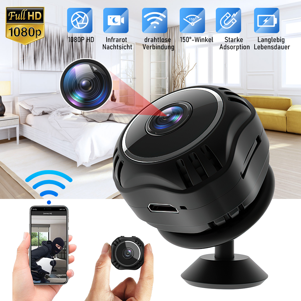 Home Security Hidden Cameras - Mini Camera WiFi HD 1080P IP
