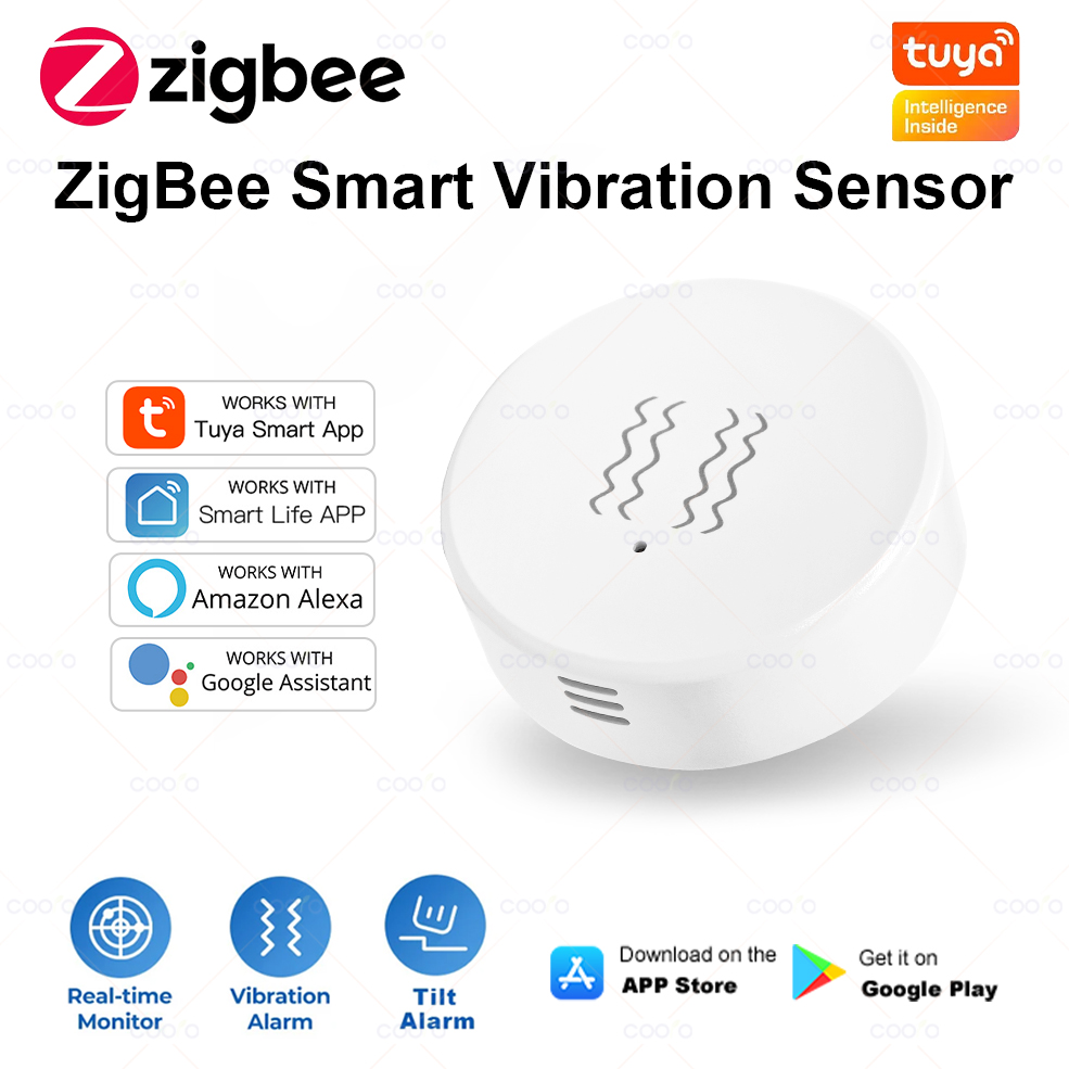 Home Security Door - ZigBee Tuya Smart Vibration Sensor Real