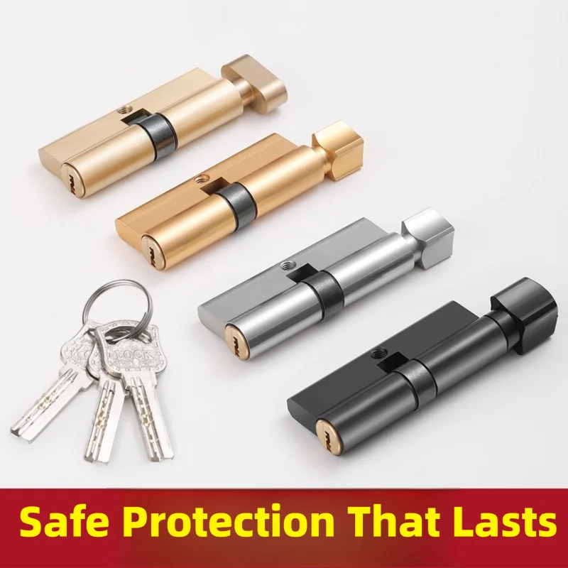 Home Security Door - Wooden Door Lock Cylinder with 3