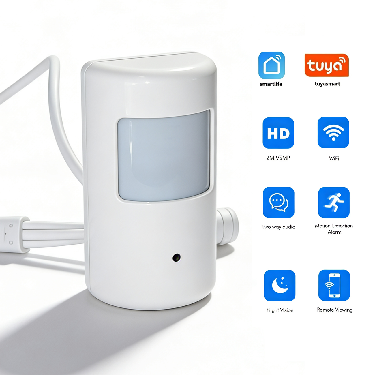 Home Security Hidden Cameras - Tuya Smart Mini PIR Style WiFi