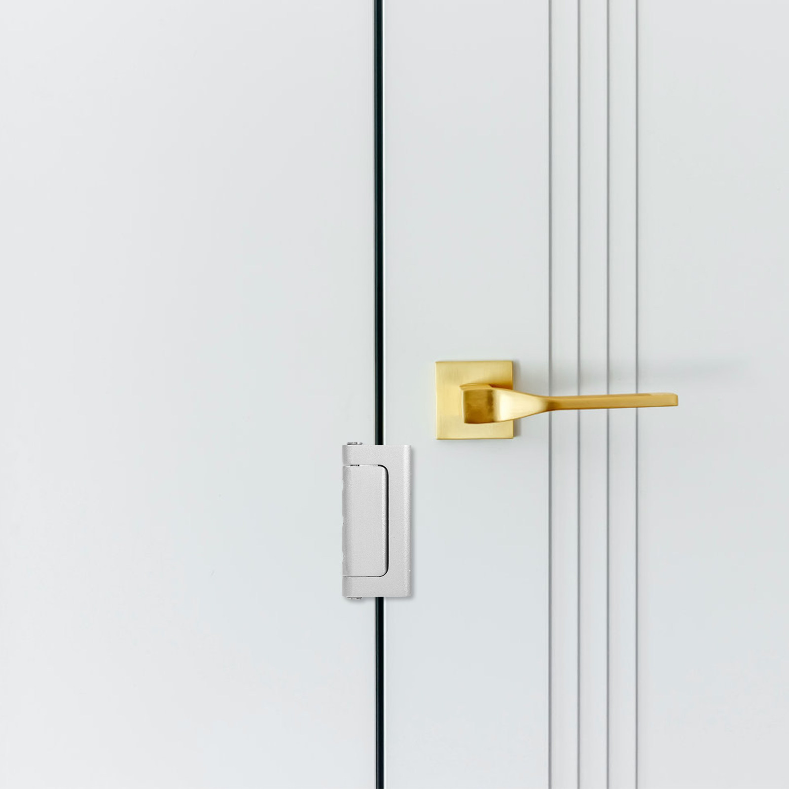 Home Security Door Reinforcement Lock - Security Door Lock Childproof Aluminum Alloy