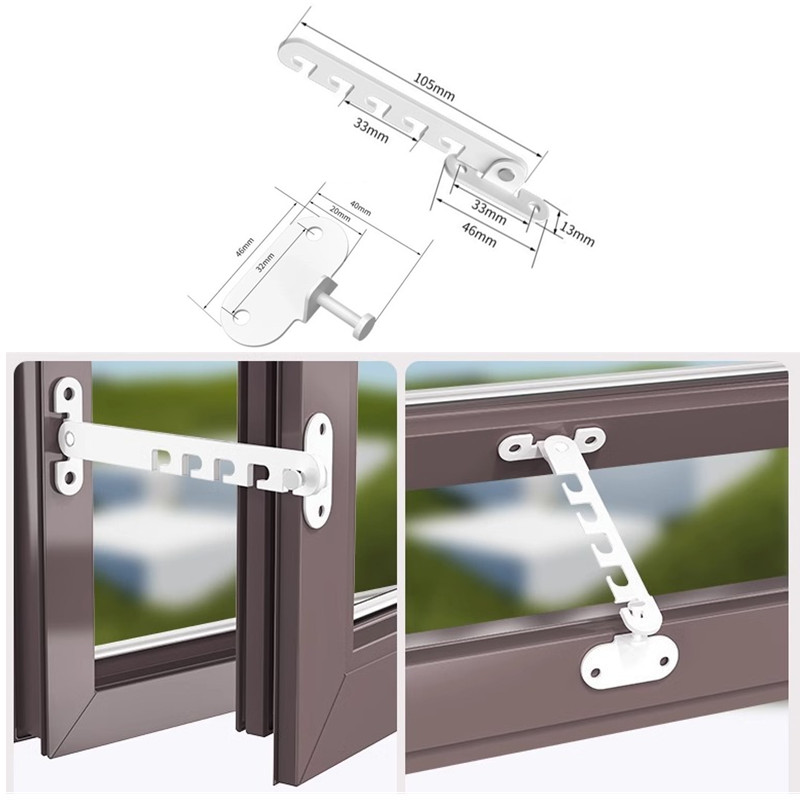 Home Security Door Reinforcement Lock - New Inner Window Limiter Latch Position