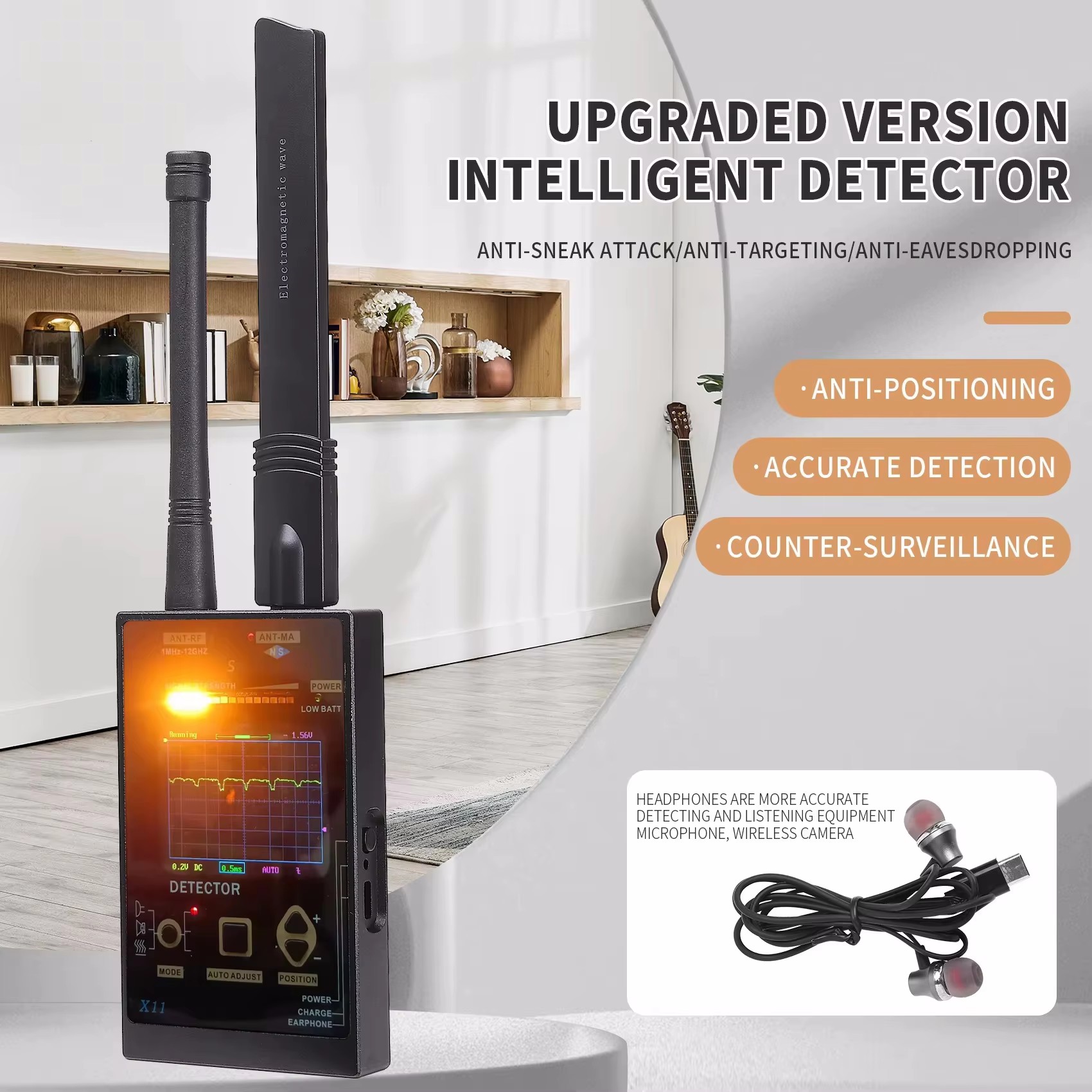 RF Signal Detector Locate Hidd – обзор и цена Home Security Hidden Cameras