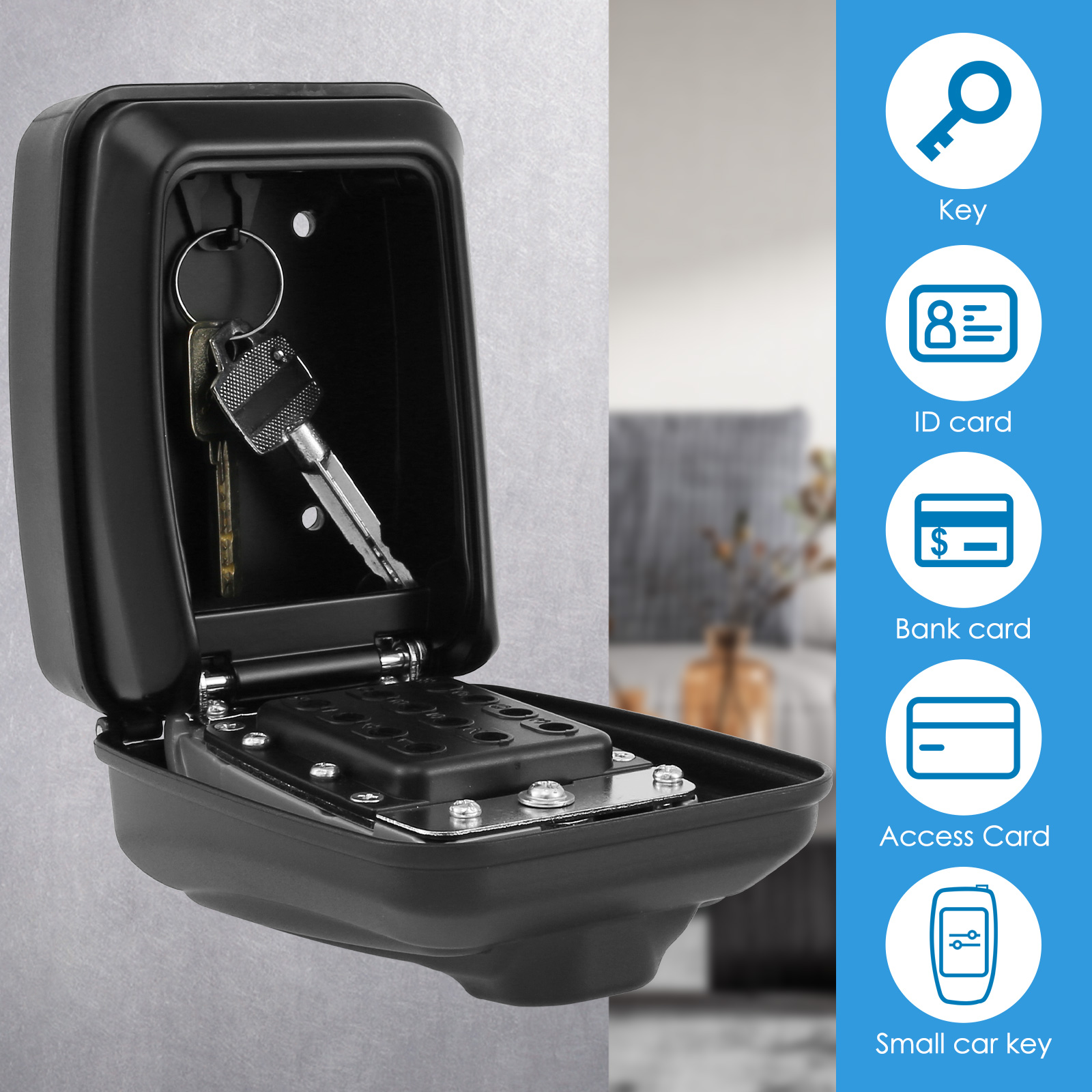 Key Lock Box Wall-Mount Secret – обзор и цена Home Security Packages