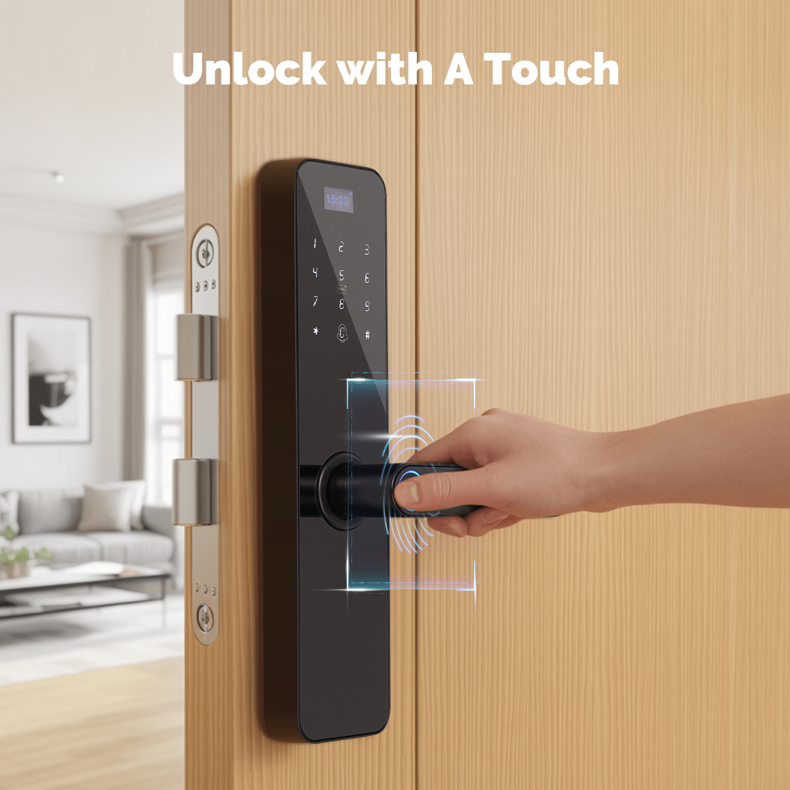 MOES Bluetooth Smart Wooden Do – обзор и цена Home Security App