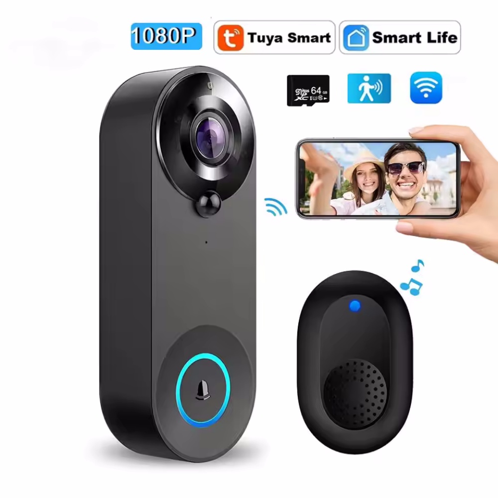 Tuya 1080P Wireless WIFI Doorb – обзор и цена Home Security Premium