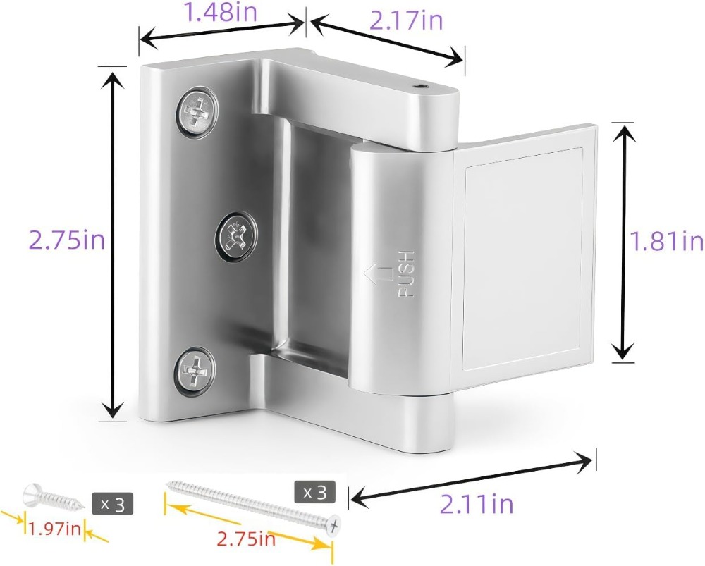 Door Lock Reinforcer Privacy D – обзор и цена Home Security Door Reinforcement Lock
