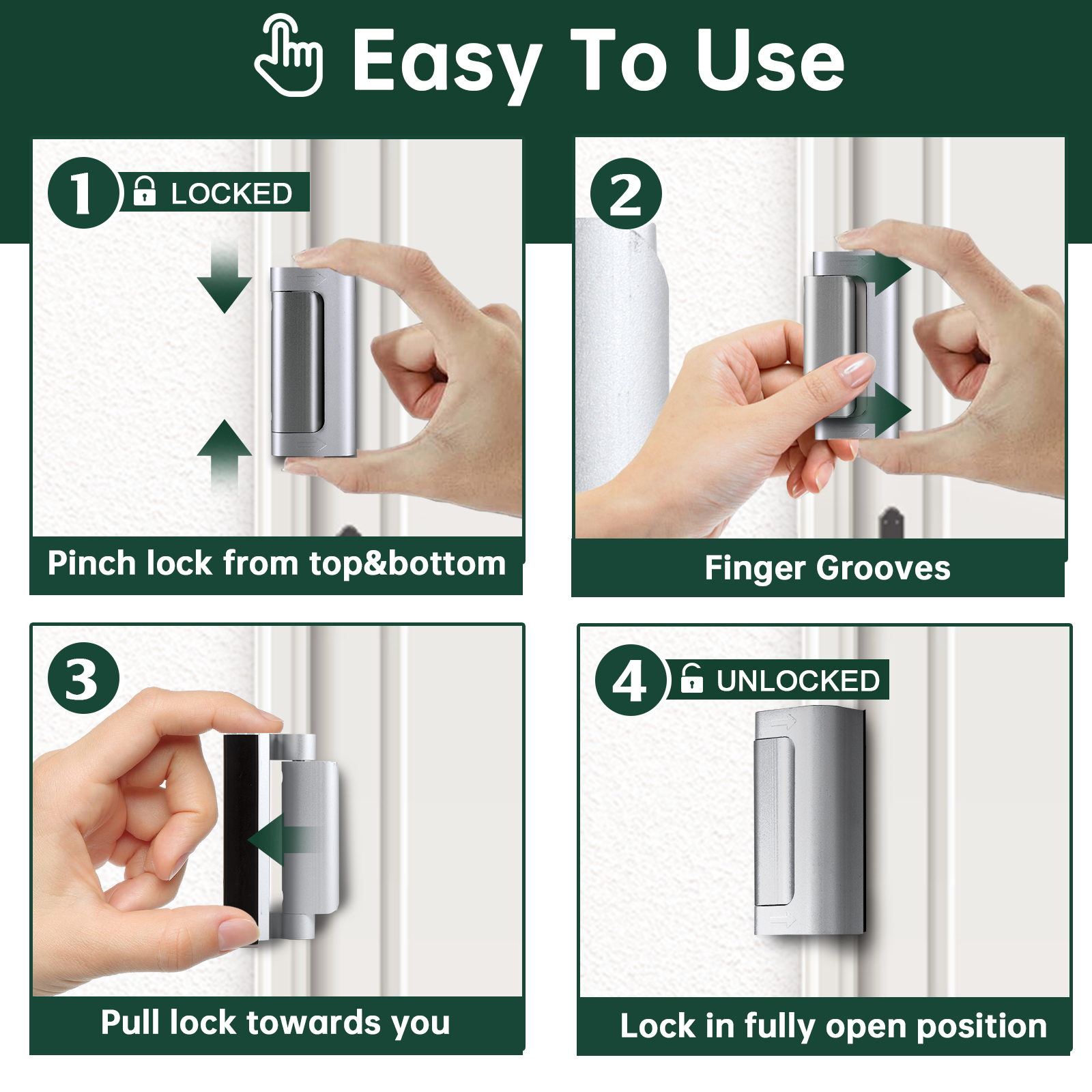 KERUI Home Security Door Lock  – обзор и цена Home Security Door Reinforcement Lock