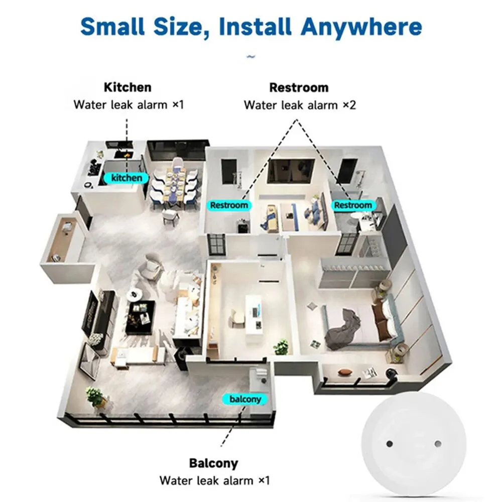 Zigbee3.0 Smart Water Leak Sen – обзор и цена Home Security Device