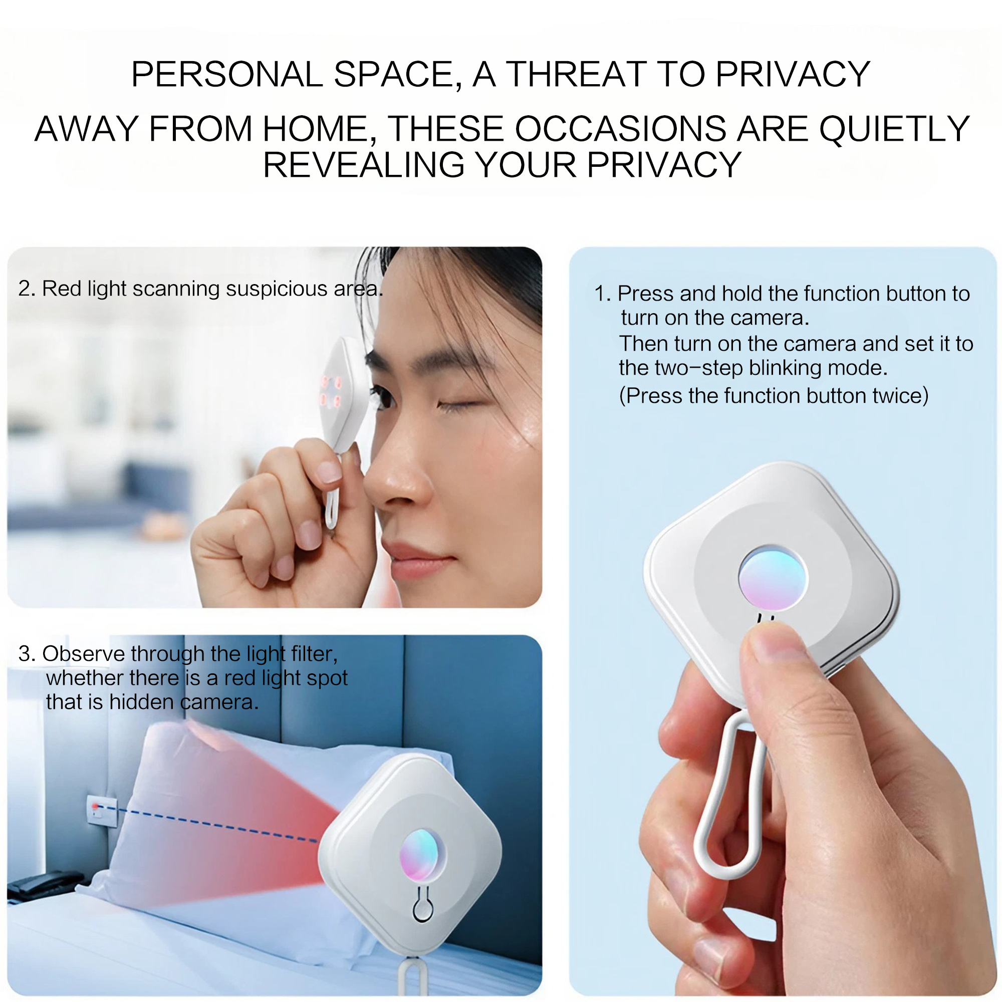 Portable Smart Infrared Scanne – обзор и цена Home Security Hidden Cameras