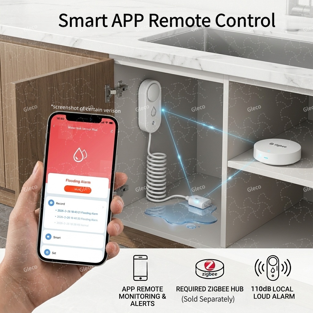 Zigbee Water Leak Sensor Flood – обзор и цена Home Security App