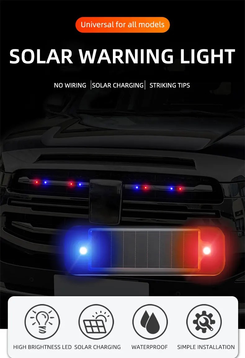 Mini LED Solar Power Car Warni – обзор и цена Solar Security Light