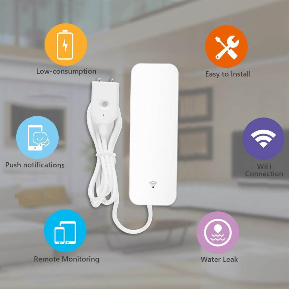 Tuya WiFi Water Leak Sensor, W – обзор и цена Home Security Device