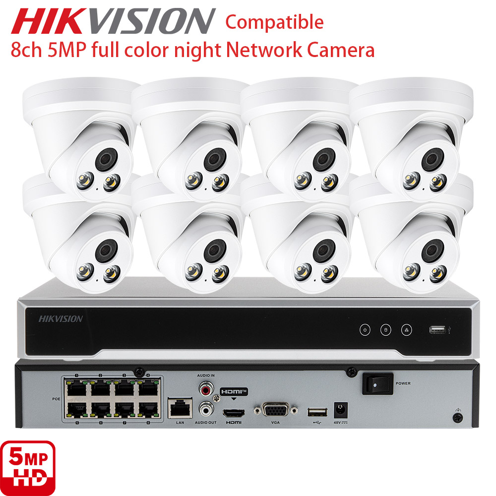 8CH 5MP IP CCTV Security Camer – обзор и цена Home Security System Hikvision