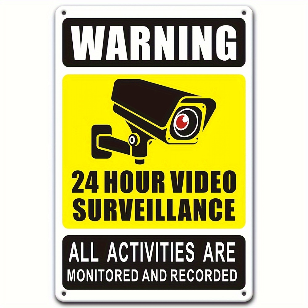 24/7 Video Surveillance Warnin – обзор и цена Home Security Items