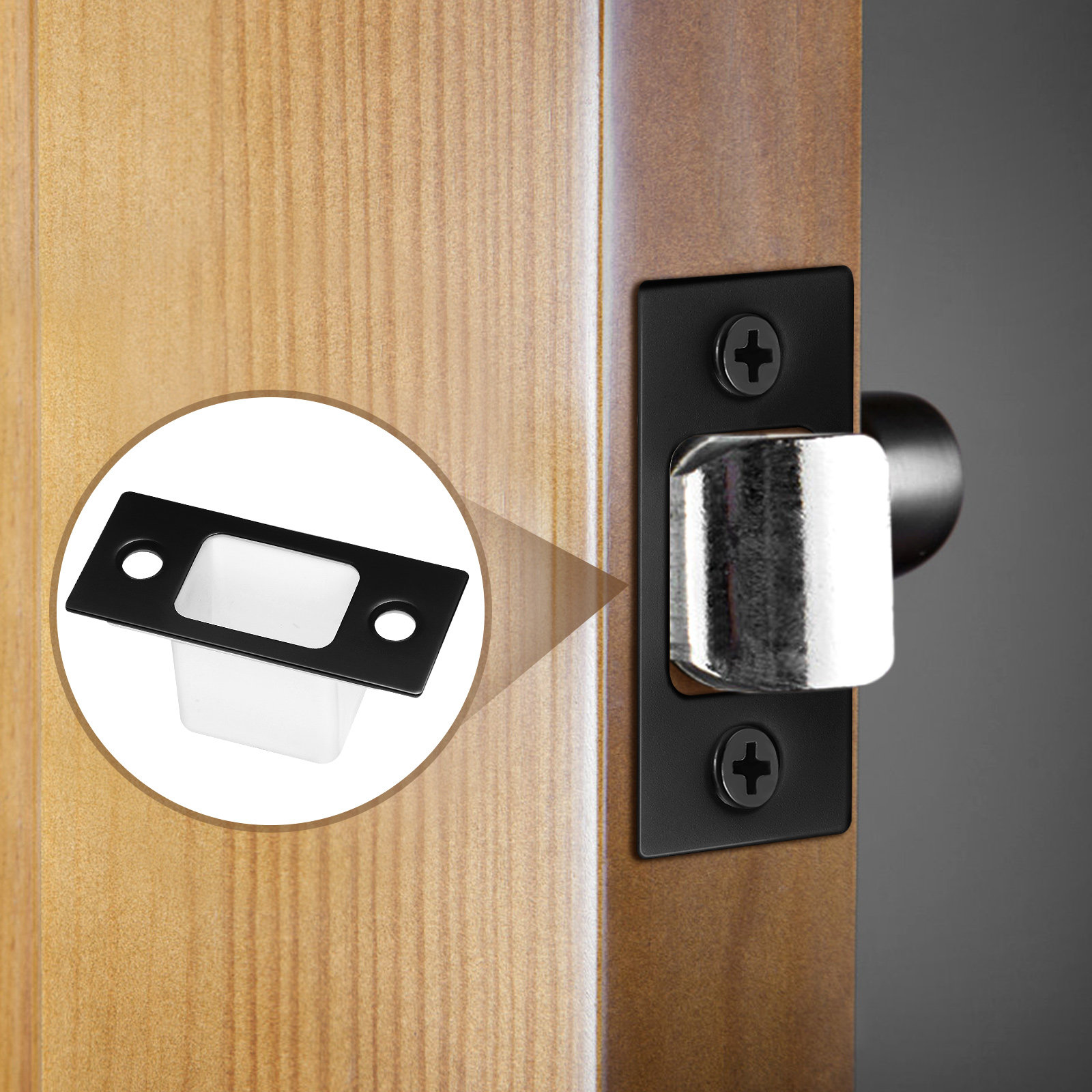 1Set Black Stainless Steel Str – обзор и цена Home Security Door Reinforcement Lock