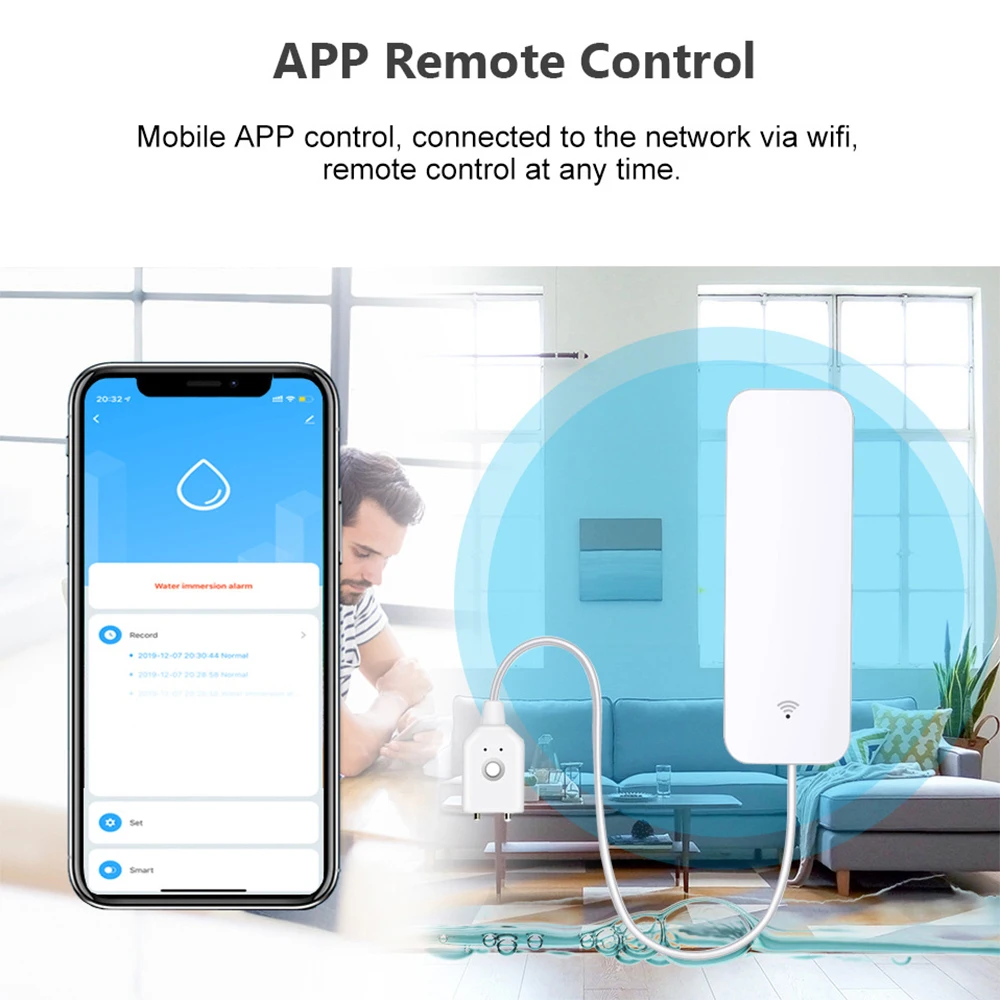 Tuya WiFi Zigbee Water Sensor  – обзор и цена Home Security Device