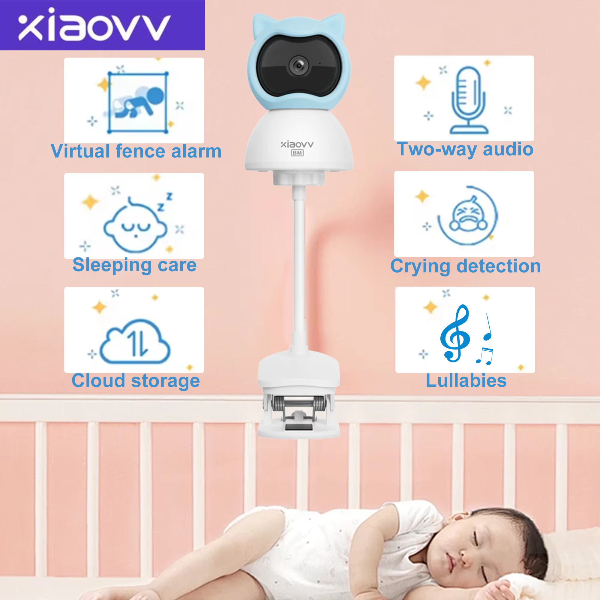 4MP WiFi xiaovv indoor Baby Mo – обзор и цена Home Security Premium