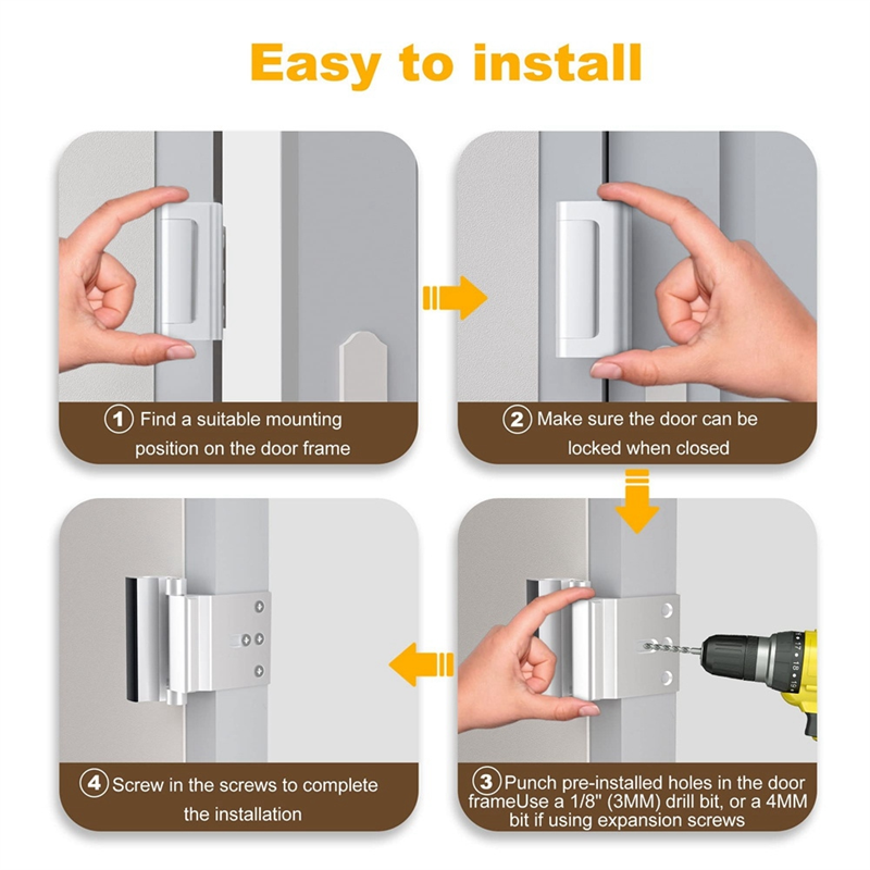 AEE7-1Pack Aluminium Alloy U D – обзор и цена Home Security Door Reinforcement Lock