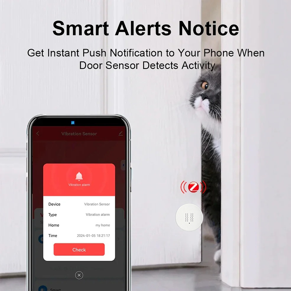 Tuya Zigbee Smart Vibration Se – обзор и цена Home Security App