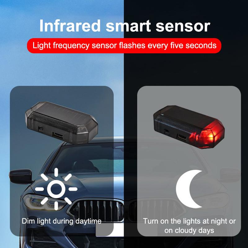 Car Mini LED Solar Power Warni – обзор и цена Solar Security Light