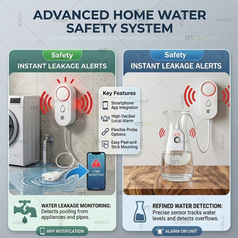 Zigbee Water Leak Detector Sma – обзор и цена Home Security Device