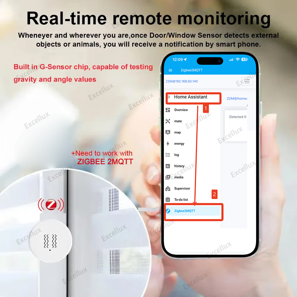 Zigbee 3.0 Smart Vibration Sen – обзор и цена Home Security App