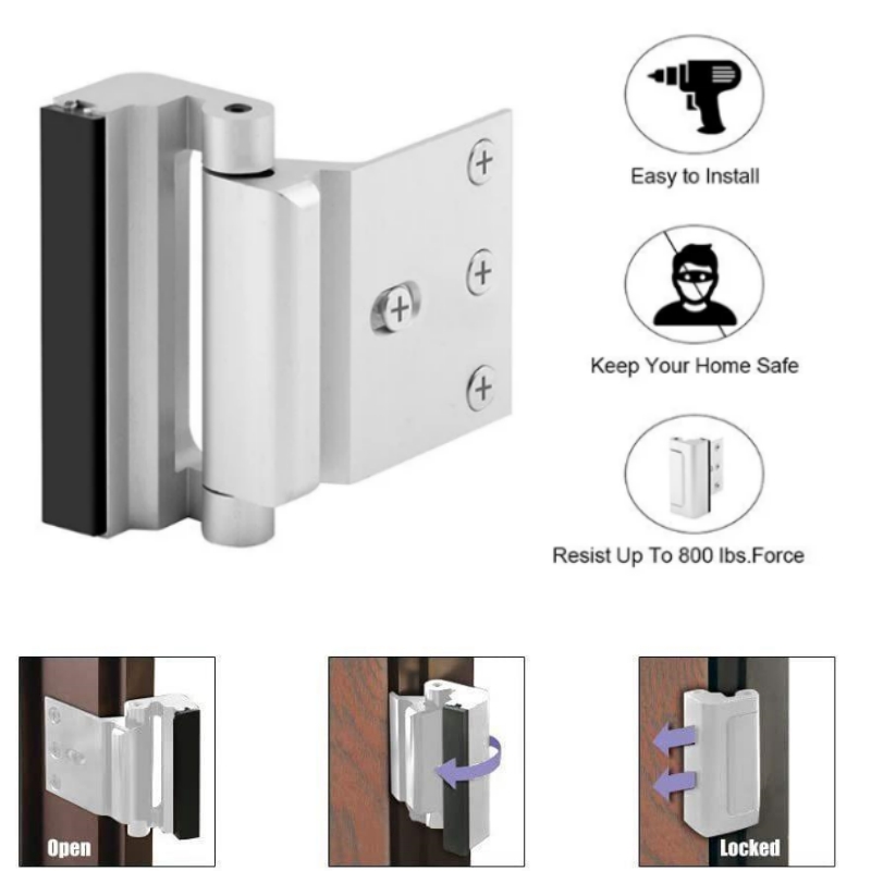 Home Security Door Reinforceme – обзор и цена Home Security Door Reinforcement Lock