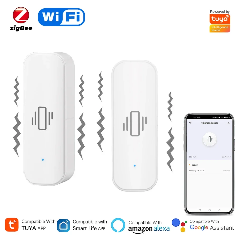 Tuya WiFi/Zigbee Smart Vibrati – обзор и цена Home Security App