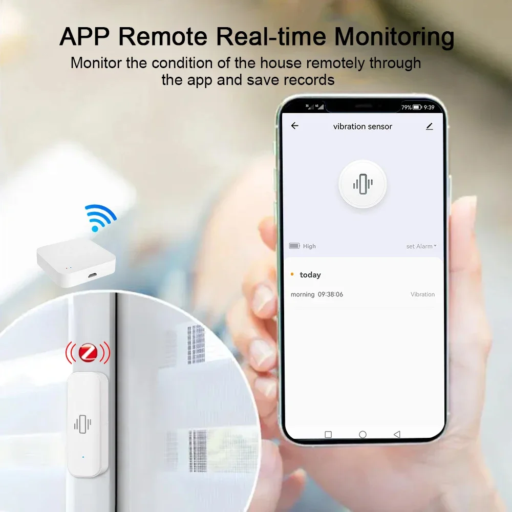 Tuya WiFi/Zigbee Smart Vibrati – обзор и цена Home Security App