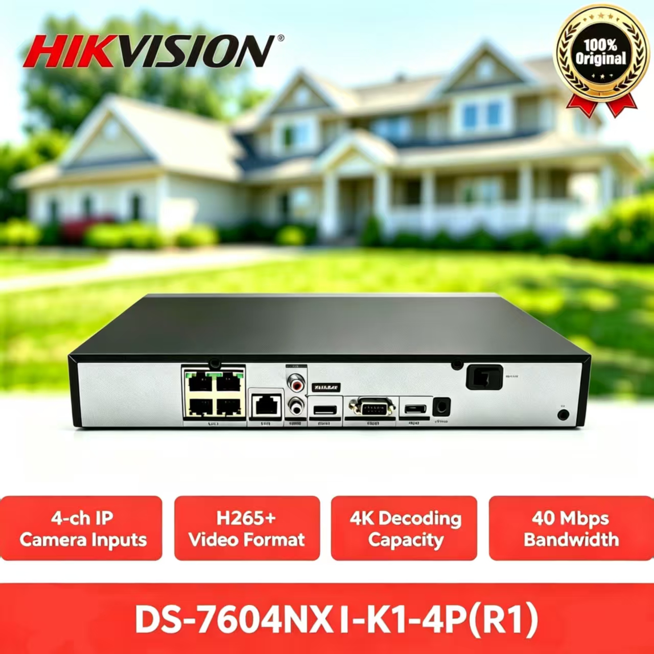 Hikvision NVR DS-7604NXI-K1-4P – обзор и цена Home Security System Hikvision