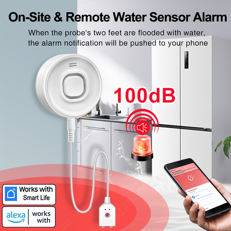 YNF Smart WiFi Water Leak Dete – обзор и цена Home Security App